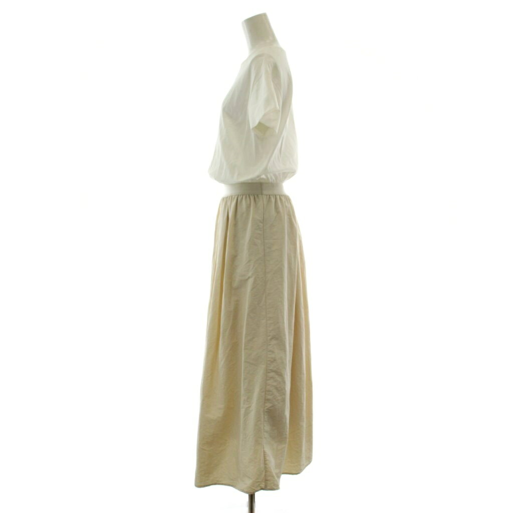 【中古】ロペピクニック ROPE Picnic 24SS カットドッキングワンピース ワンピース 38 白 ホワイト ベージュ ドッキング ラウンドネック 半袖 GDE-14110 /DU レディース 【ベクトル 古着】 260917 vectorpremium-19440170 ブランド古着ベクトルプレミアム店 サンプル画像2