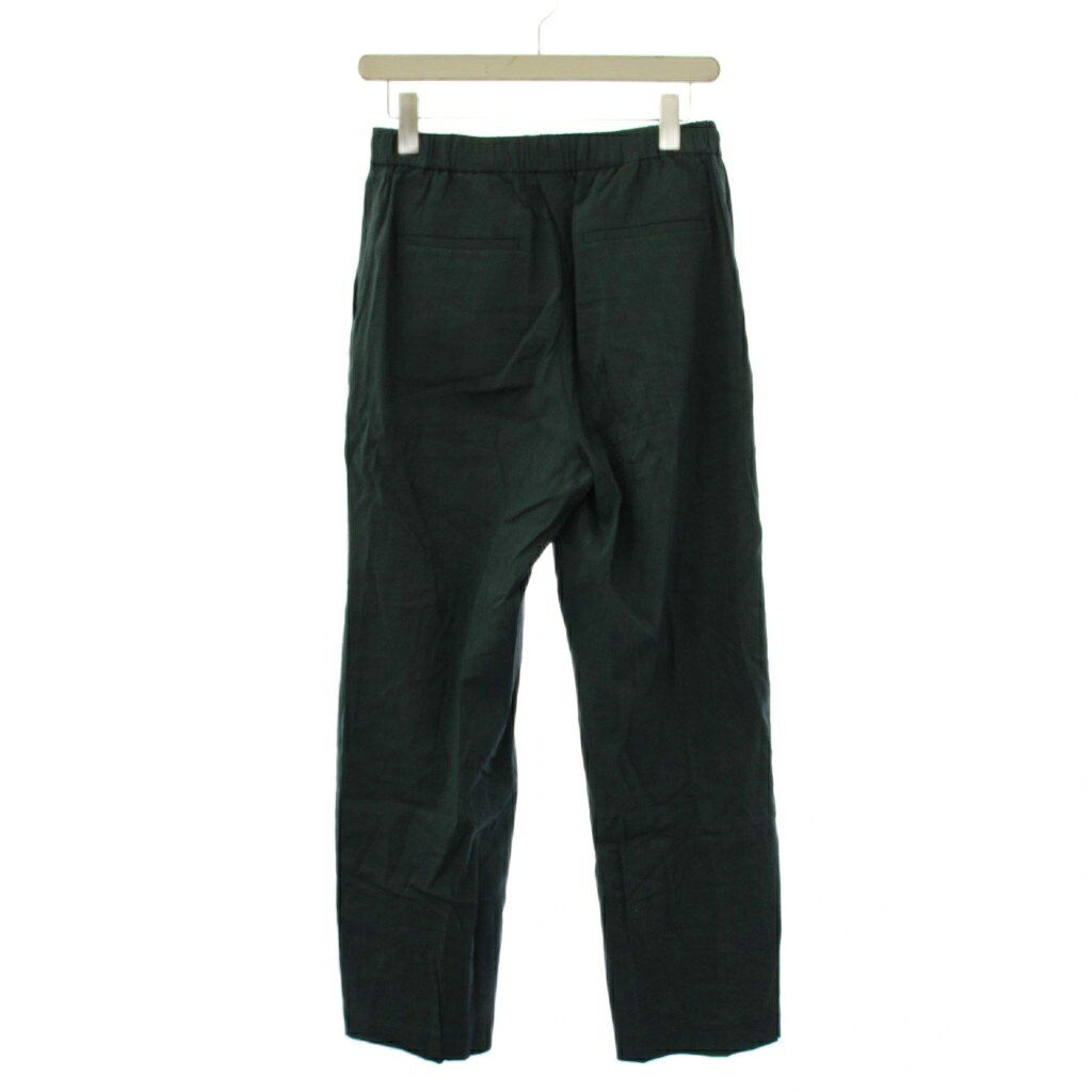 【中古】23区 オンワード樫山 25SS リネンレーヨンストレッチ ドロスト ワイドパンツ 38 緑 PRWOGM0406 /BM レディース 【ベクトル 古着】 260916 vectorpremium-19430465 ブランド古着ベクトルプレミアム店 サンプル画像2