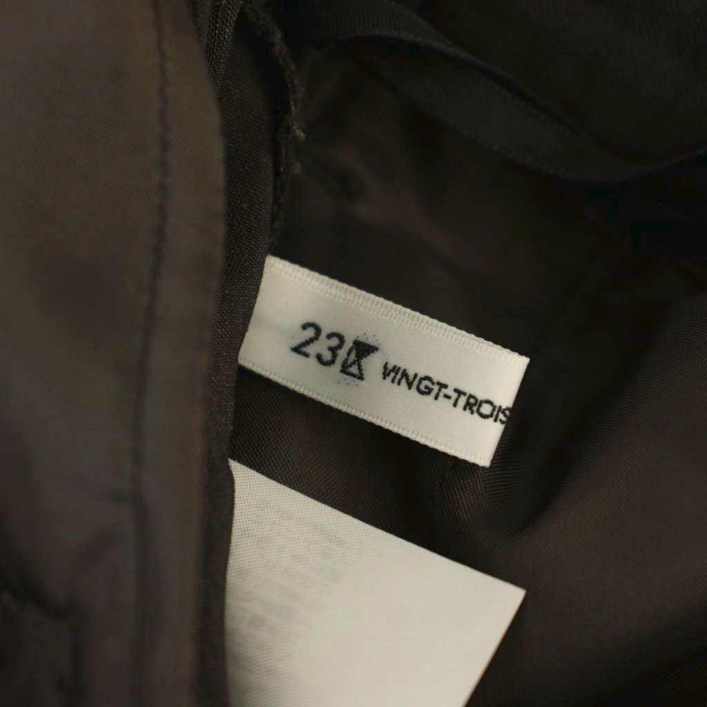 【中古】23区 オンワード樫山 25SS リネンレーヨンストレッチ ドロスト ワイドパンツ 38 茶 PRWOGM0406 /BM レディース 【ベクトル 古着】 260916 vectorpremium-19430507 ブランド古着ベクトルプレミアム店 サンプル画像3