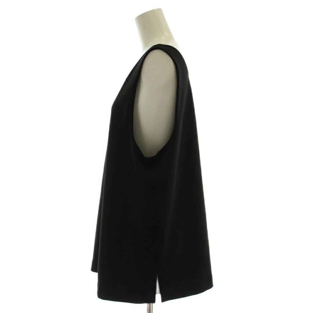 【中古】未使用品 ミラオーウェン Mila Owen 24AW ジョーゼットジャージー ノースリーブブラウス カットソー 1 黒 ブラック 09WCO244924 /GG レディース 【ベクトル 古着】 260929 vectorpremium-19461064 ブランド古着ベクトルプレミアム店 サンプル画像2