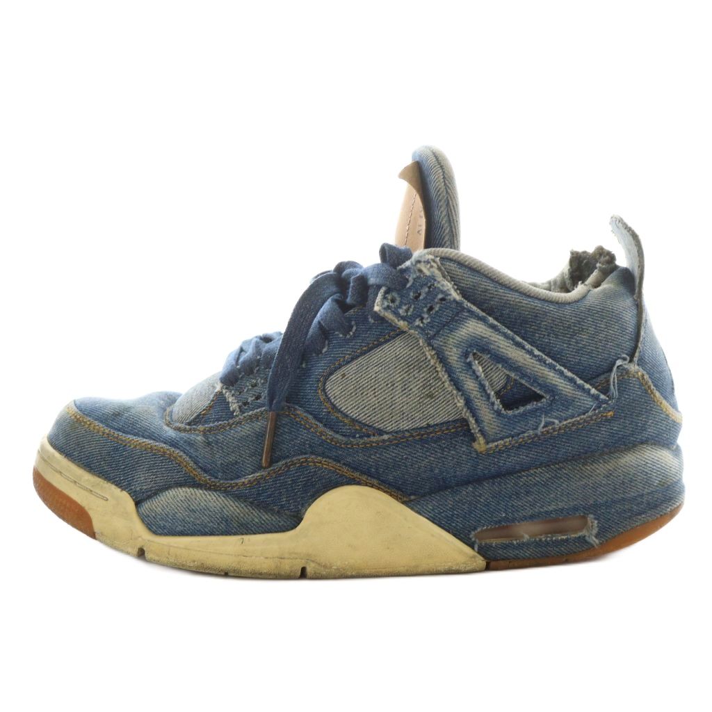 ナイキ NIKE × リーバイス LEVI’S エアジョーダン デニム AIR JORDAN 4 DENIM スニーカー シューズ US10 28.0cm インディゴ AO2571-401 /AN16 ■GY20 メンズ 250818