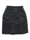 コムデギャルソン COMME des GARCONS スカート タイト 切替 異素材 ひざ丈 黒 S AD1990 レディース 【ベクトル 古着】【中古】 160306