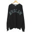 【中古】未使用品 AG-Applique Big Logo Sweat Shirt タグ付き スウェット トレーナー ロゴ プルオーバー 黒 ブラック メンズ 【ベクトル 古着】 231127