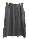 コムデギャルソン COMME des GARCONS ニットスカート 膝丈 ウール 厚手 ミディアム グレー 灰 S AD2014 レディース 【中古】【ベクトル 古着】 170925 ブランド古着ベクトルプレミアム店