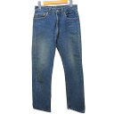 【中古】リーバイス Levi's 501XX 90年製 デニムパンツ ジーンズ ストレート USA製 ボタン裏546 インディゴブルー 30 約M 0810 ■GY12 メンズ 【ベクトル 古着】 230820ブランドリーバイス Levi's表記サイズW30 L32実寸サイズウエスト：72cm　もも幅：27cm　裾幅：19cm　股上：28cm　股下：74cm　　素材綿100％色インディゴブルー仕様ポケット×5 ボタンフライ 746C0 2 546 090 55464 4 501-0000状態この商品には下記のようなダメージがあります。 ・デニム全体に、汚れ、擦れ感 ・両裾のサイド片側が約3.5破れております。予めご了承ください。 ※全体的に中古品としての使用感と上記のようなダメージがありますが、通常使用には支障のない商品です。掲載写真や記載内容をご確認いただき、ご理解の上ご購入ください。 付属品なし備考サイズ直し等が行われ、元の表記サイズと大幅に異なるサイズになっている場合がございます。また、その旨記載していない場合もございますので、実寸サイズを参考にお買い求め頂ますようお願い致します。 商品のお問い合わせの回答を休止しております。＊各商品ページの商品詳細等をご確認の上ご購入ください。【中古】リーバイス Levi's 501XX 90年製 デニムパンツ ジーンズ ストレート USA製 ボタン裏546 インディゴブルー 30 約M 0810 ■GY12 メンズ 【ベクトル 古着】 230820状態ランク　”B”詳細については、下記および「状態ランクについて」ページをご覧ください。未使用・新品の商品ほぼ新品同様の商品使用感が少なく、かなり状態の良い商品使用感はあるが、傷や汚れの少ない商品使用感の他、傷や汚れが見られる商品かなり大きな傷みがある難あり商品※S〜CランクはUSED品となりますので、使用感をご理解の上でご入札下さい。状態ランクについてinformationブランドリーバイス Levi's表記サイズW30 L32実寸サイズウエスト：72cm　もも幅：27cm　裾幅：19cm　股上：28cm　股下：74cm　　素材綿100％色インディゴブルー仕様ポケット×5 ボタンフライ 746C0 2 546 090 55464 4 501-0000状態この商品には下記のようなダメージがあります。 ・デニム全体に、汚れ、擦れ感 ・両裾のサイド片側が約3.5破れております。予めご了承ください。 ※全体的に中古品としての使用感と上記のようなダメージがありますが、通常使用には支障のない商品です。掲載写真や記載内容をご確認いただき、ご理解の上ご購入ください。 付属品なし備考サイズ直し等が行われ、元の表記サイズと大幅に異なるサイズになっている場合がございます。また、その旨記載していない場合もございますので、実寸サイズを参考にお買い求め頂ますようお願い致します。 商品のお問い合わせの回答を休止しております。＊各商品ページの商品詳細等をご確認の上ご購入ください。本商品は一点物です他サイトや店舗にて販売している商品です。多少のお時間差にて欠品になることもございます。予めご了承頂ますようお願い致します。ベクトル・サイズガイドはこちらこの商品と同じブランドの商品を見る