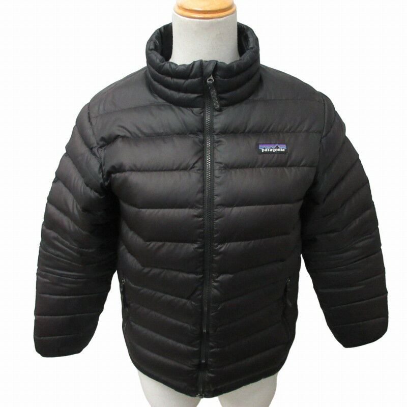 【中古】パタゴニア Patagonia 美品 17AW ダウンセーター ダウンジャケット ブルゾン STY68245 黒 ブラック 12 約XSサイズ 0330 レディース 【ベクトル 古着】 240329