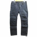 【中古】インカーネーション インカネーション incarnation 立体裁断 デニム ジーンズ サルエルストレート Dカン 裾サイドジップ インディゴブルー ...