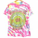 【中古】ヴィンテージ 90s アメリカ製 グレイトフルデッド GRATEFUL DEAD SPRING TOUR 94 バンドTシャツ バンT カットソー プリント シングルステッチ デッドベア スカル ローズ 亀 タイダイ 半袖 マルチカラー 約XLサイズ 【ベクトル 古着】 240819