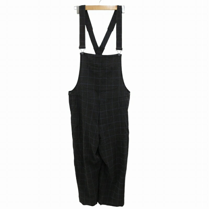 【中古】m’s braque for LA BOUCLE エムズブラック 美品 フレンチデットストック オーバーオール オールインワン チェック 茶 ブラウン /FF 1021 メンズ 【ベクトル 古着】 241021