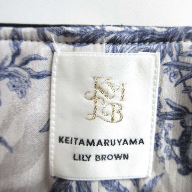 【中古】リリーブラウン Lily Brown × ケイタマルヤマ KEITA MARUYAMA コラボ 美品 近年 チャイナミニスカート フェイクレザー LWFS235032 黒 ブラック サイズ0 XS-S ■GY09 レディース 【ベクトル 古着】 241112