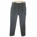 【中古】B&Y ユナイテッドアローズ BEAUTY&YOUTH ビューティー&ユース 美品 イージースラックス パンツ ウール混 ストレッチ S チャコールグレ...