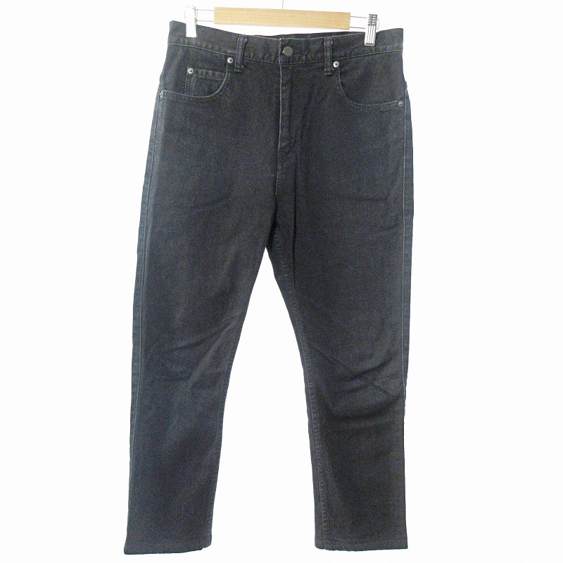 【中古】ビームス BEAMS サルエル スキニー3D デニム パンツ ジーンズ ジーパン ストレッチ M 黒 ブラック 0224 IBO66 メンズ 【ベクトル 古着】 250224