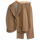 【中古】シーオール SEEALL CAMEL JACKET セットアップ ジャケット スラックスパンツ キャメル ブラウン 44 SAM91-JK101 IBO...
