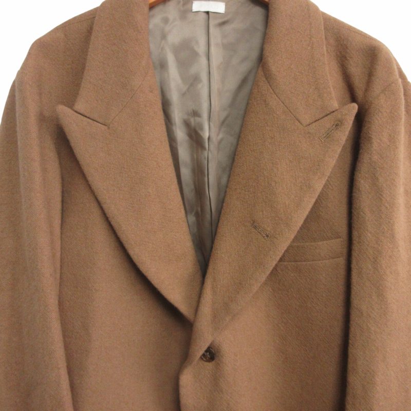 【中古】シーオール SEEALL CAMEL JACKET セットアップ ジャケット スラックスパンツ キャメル ブラウン 44 SAM91-JK101 IBO68 メンズ 【ベクトル 古着】 250316