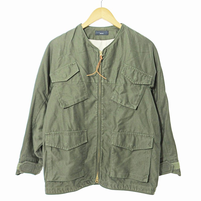 【中古】SUPP. no one else Regiment サップノーワンエルス レジメント ファティーグ ジャケット ミリタリー ブルゾン F カーキ 0611 IBO70 メンズ 【ベクトル 古着】 250611