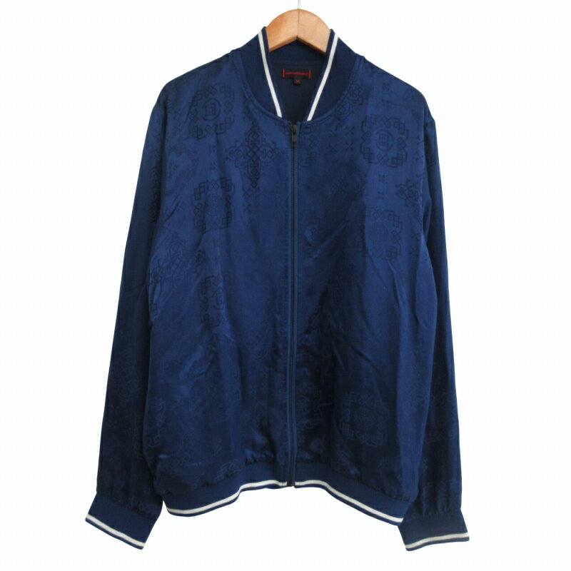 ����šۥ����å� CLOT 20FW ���� Silk Baseball Jacket ���륯 �֥륾�� ���㥱�å� ���� �֥롼 M ��� �ڥ٥��ȥ� ����� 250526