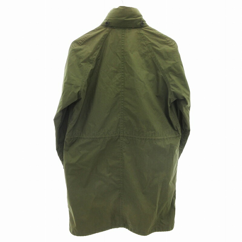 【中古】マーガレットハウエル MHL. モッズコート ミリタリージャケット スタンドカラー ひざ丈 XS カーキ /FF メンズ 【ベクトル 古着】 250610