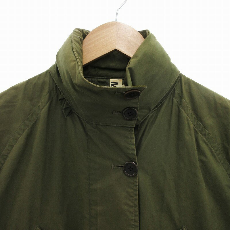 【中古】マーガレットハウエル MHL. モッズコート ミリタリージャケット スタンドカラー ひざ丈 XS カーキ /FF メンズ 【ベクトル 古着】 250610