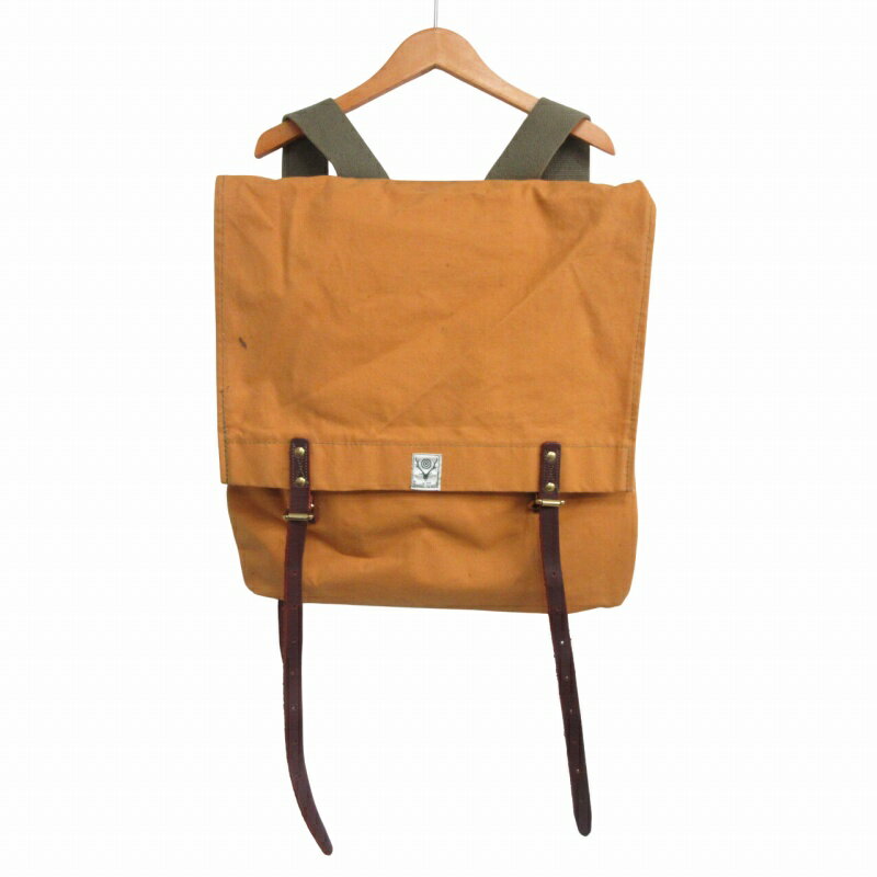 【中古】サウス2ウエスト8 South2 West8 S2W8 SUNFORGER TREK PACK リュックサック バックパック QV687 キャンバス レザー ネペンテス イエロー IBO76 メンズ 【ベクトル 古着】 250711
