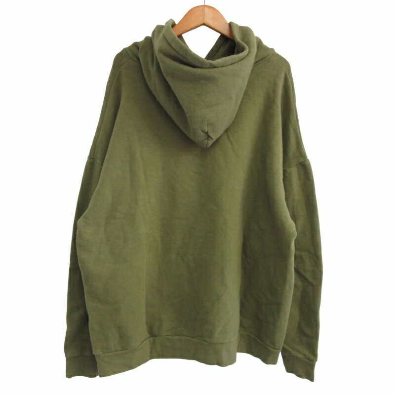 【中古】キャン ペプレイ CAN PEP REY ジャパンジャージ クラシック ユニセックス フーディー パーカー ドロップショルダー カーキ S メンズ レディース 【ベクトル 古着】 250817