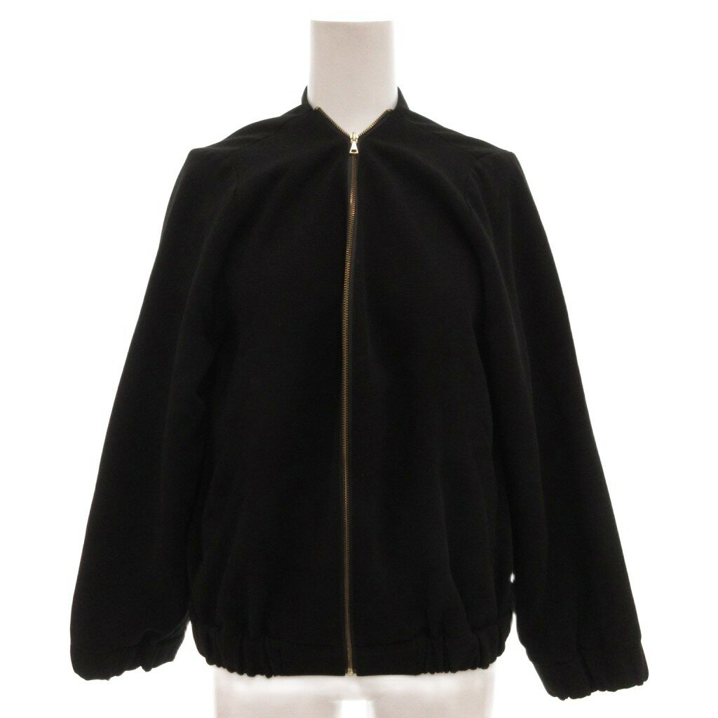 【中古】ナノユニバース nano universe BASE 美品 ブルゾン ジャケット 38 黒 ブラック /FF ■YHS1 レデ..