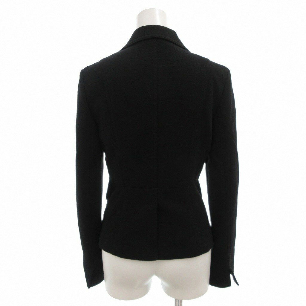【中古】アンタイトル UNTITLED ジャケット ブレザー ウール 1 黒 ブラック 銀色ボタン シルバーカラー /FF ■YHS7 レディース 【ベクトル 古着】 251018