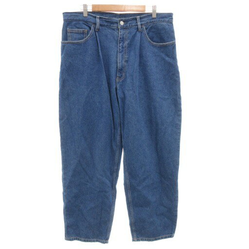 【中古】ビームス BEAMS 22SS ワイド テーパード デニムパンツ ジーンズ ジップフライ XL インディゴブルー 11-21-1131-791 /GV メンズ 【ベクトル 古着】 251107