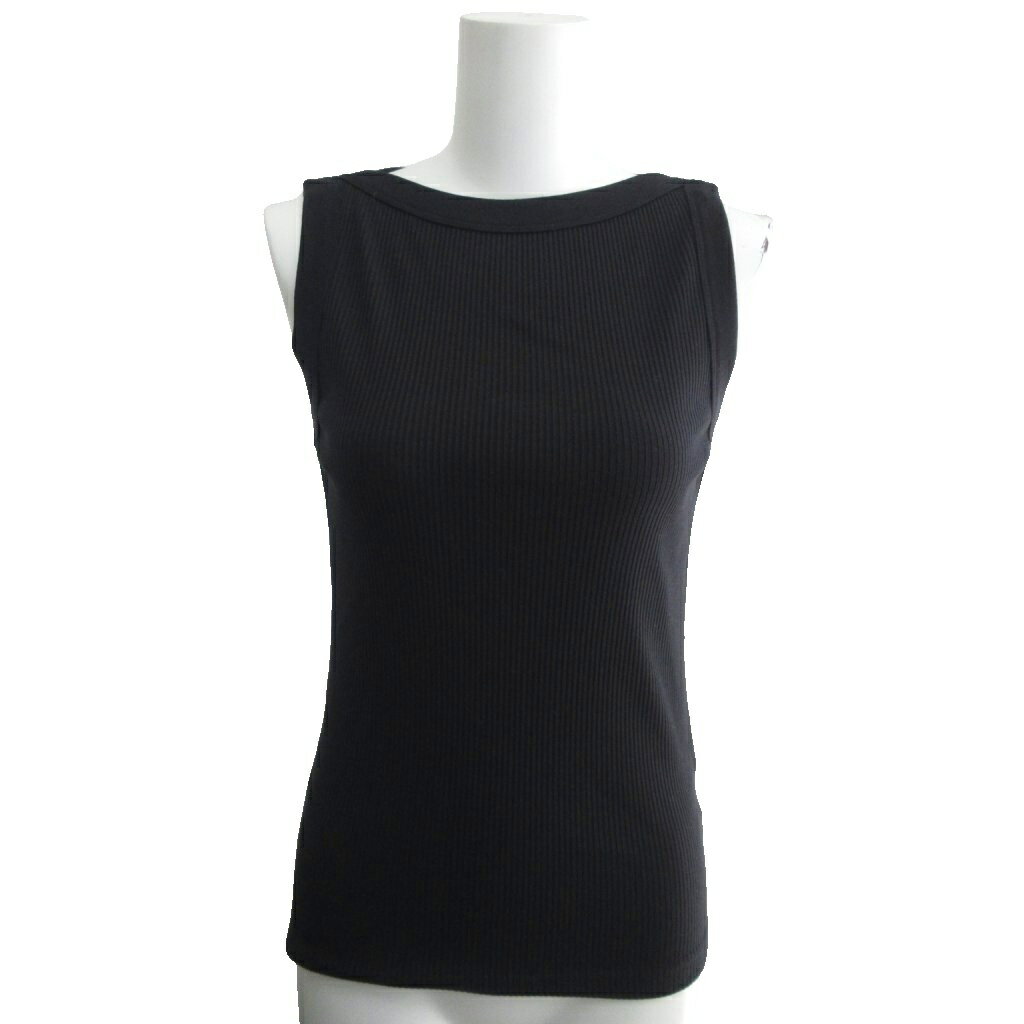 【中古】未使用品 デミルクス ビームス Demi-Luxe BEAMS AK+1 エーケーワン タグ付 24SS リブタンク タンクトップ リブニット フリーサイズ 黒 ブラック 64-04-0330-092 レディース 【ベクトル 古着】 251120
