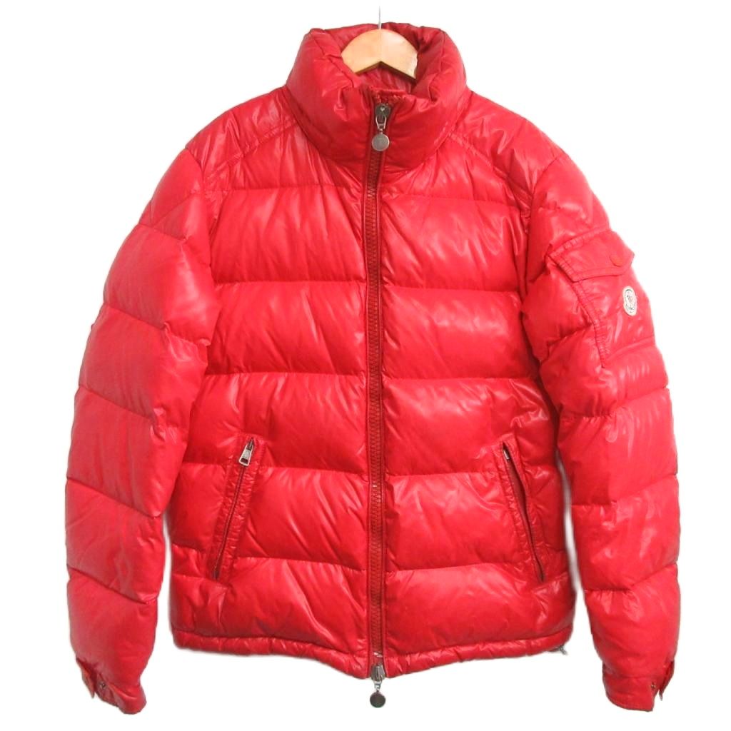 【中古】モンクレール MONCLER MAYA ダウンジャケット ブルゾン ロゴ ワッペン 国内正規 ...
