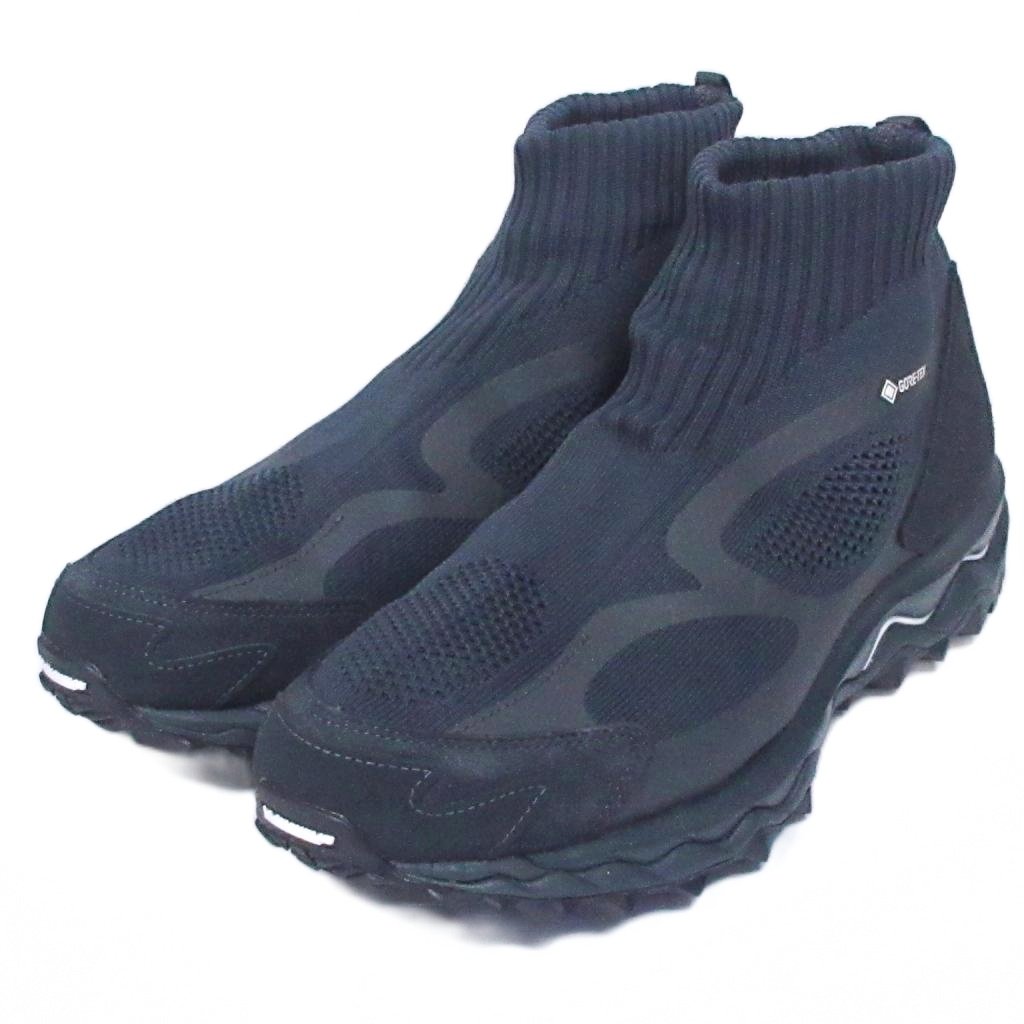 ミズノ MIZUNO × ノンネイティブ nonnative コラボ 美品 WAVE MUJIN TL MID GTX ウェーブ ムジン D1GG215503 スニーカー ゴアテックス 28cm 黒 ブラック 系 0217 メンズ 260217