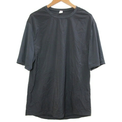 【中古】ルルレモン lululemon Tシャツ カットソー 半袖 スポーツウェア 切替 クルーネック ワンポイント M 180/100Y 黒 ブラック /X メンズ 【ベクトル 古着】 260312