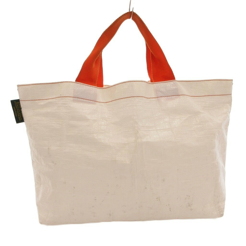 【中古】エルベシャプリエ Herve Chapelier トートバッグ 手提げ ビニール バイカ...