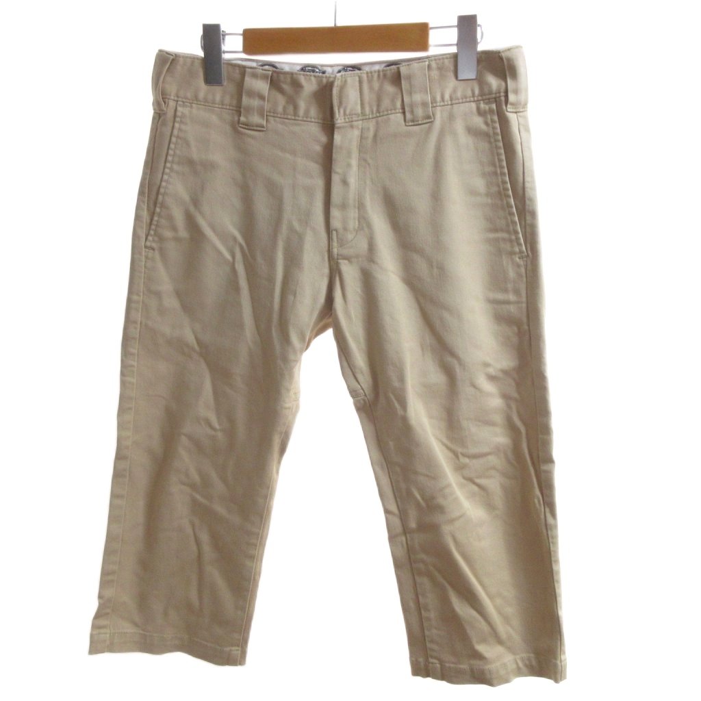 【中古】ディッキーズ Dickies ハーフパンツ 30 ベージュ ベルトループ ダブルシート/HW メンズ 【ベクトル 古着】 260423