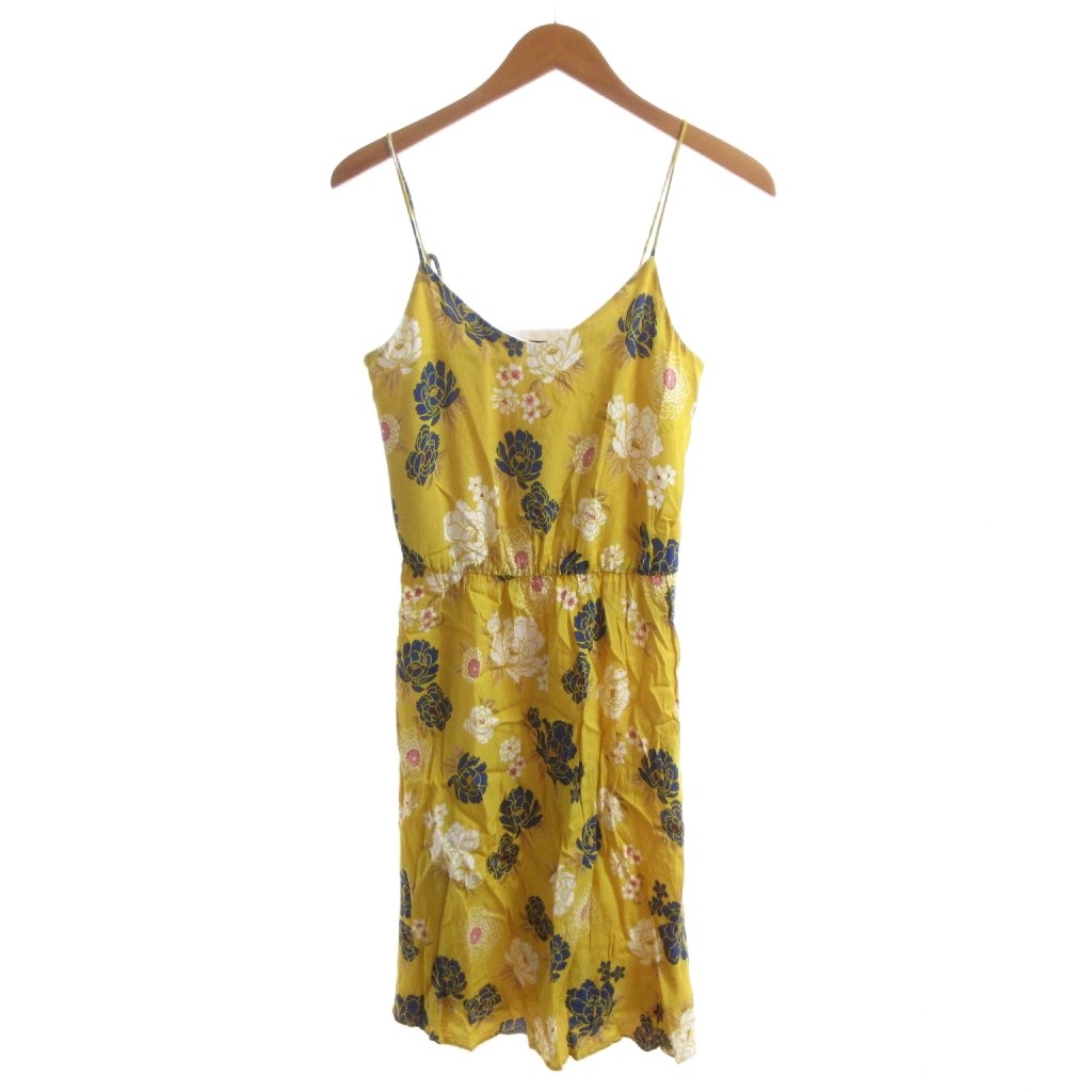 【中古】ザラ ZARA 美品 キャミワンピース イエロー S 花柄 ミドル丈 ノースリーブ/HW レディース 【ベクトル 古着】 260427ブランドザラ ZARA表記サイズS実寸サイズ身幅：40cm　前身頃：82cm　総丈：83cm　後身頃：80cm　　素材ポリエステル、レーヨン色黄色 イエロー状態使用感が少なく、かなり状態の良い商品です。 ※あくまでも中古品ですので掲載写真や記載内容をご確認いただき、ご理解の上ご購入ください。付属品なし備考（株）ザラジャパン こちらのお品物は店舗で保管しておらず、店頭販売出来かねます。（※お取り寄せも出来かねます）商品のお問い合わせの回答を休止しております。＊各商品ページの商品詳細等をご確認の上ご購入ください。【中古】ザラ ZARA 美品 キャミワンピース イエロー S 花柄 ミドル丈 ノースリーブ/HW レディース 【ベクトル 古着】 260427状態ランク　”A”詳細については、下記および「状態ランクについて」ページをご覧ください。未使用・新品の商品ほぼ新品同様の商品使用感が少なく、かなり状態の良い商品使用感はあるが、傷や汚れの少ない商品使用感の他、傷や汚れが見られる商品かなり大きな傷みがある難あり商品※S〜CランクはUSED品となりますので、使用感をご理解の上でご入札下さい。状態ランクについてinformationブランドザラ ZARA表記サイズS実寸サイズ身幅：40cm　前身頃：82cm　総丈：83cm　後身頃：80cm　　素材ポリエステル、レーヨン色黄色 イエロー状態使用感が少なく、かなり状態の良い商品です。 ※あくまでも中古品ですので掲載写真や記載内容をご確認いただき、ご理解の上ご購入ください。付属品なし備考（株）ザラジャパン こちらのお品物は店舗で保管しておらず、店頭販売出来かねます。（※お取り寄せも出来かねます）商品のお問い合わせの回答を休止しております。＊各商品ページの商品詳細等をご確認の上ご購入ください。本商品は一点物です他サイトや店舗にて販売している商品です。多少のお時間差にて欠品になることもございます。予めご了承頂ますようお願い致します。ベクトル・サイズガイドはこちらこの商品と同じブランドの商品を見る