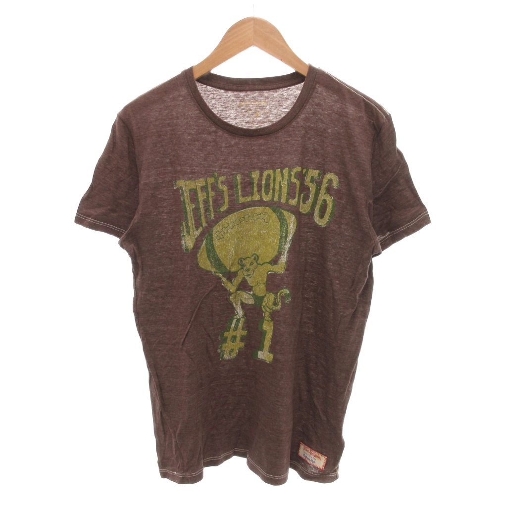 Rakuten - 【中古】トゥルーレリジョン TRUE RELIGION Tシャツ M 茶 ブラウン ラウンドネック グラフィックプリント 半袖 /SJ メンズ 【ベクトル 古着】 260515
