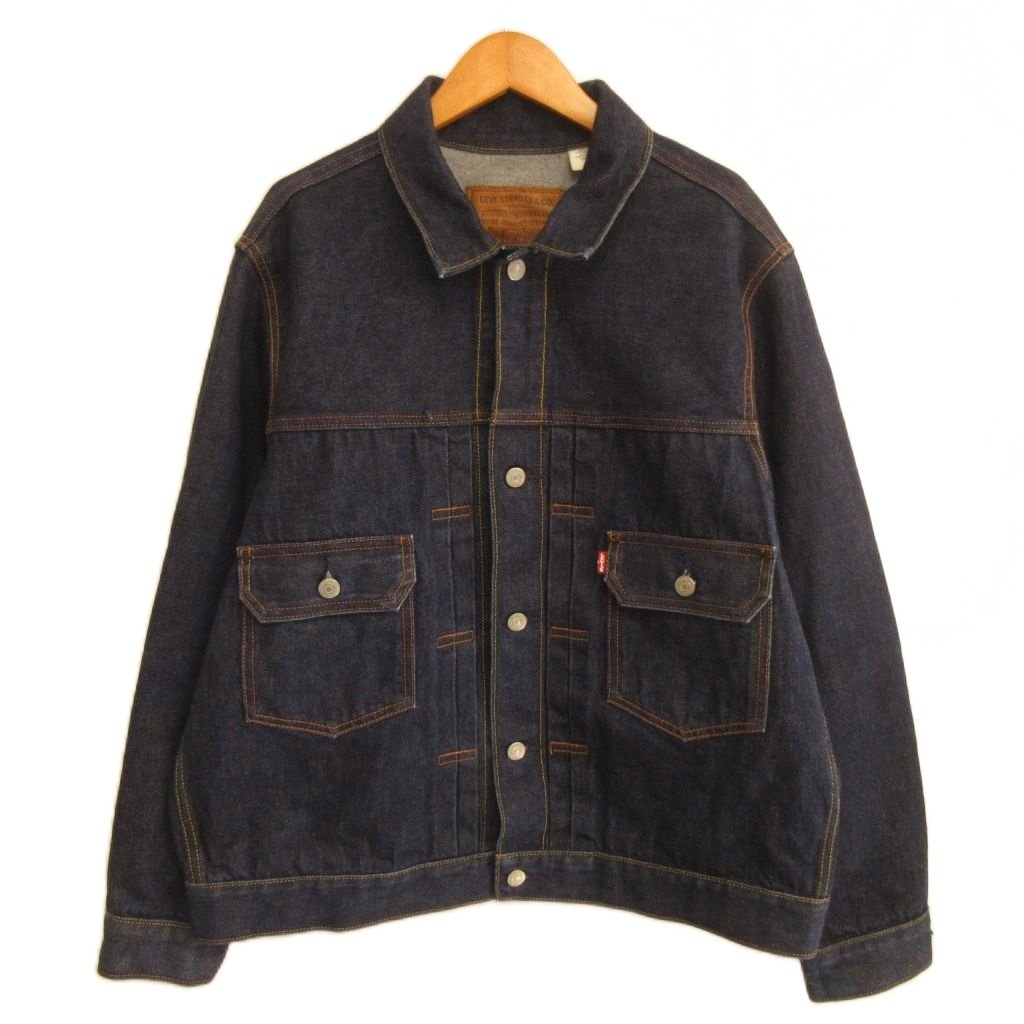 【中古】リーバイスプレミアム Levis PReMIUM Type 2nd デニムジャケット Gジャン BIG E L インディゴブルー 0022T-0000 メンズ 【ベクトル 古着】 260509