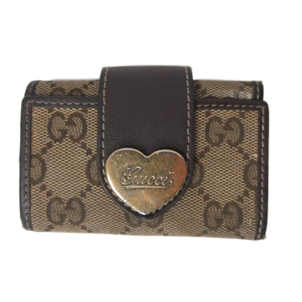 gucci///////////////\' - 【中古】グッチ GUCCI グッチシマ キーケース 6連 GG柄 ハート金具 203551 レディース 【ベクトル 古着】 260615