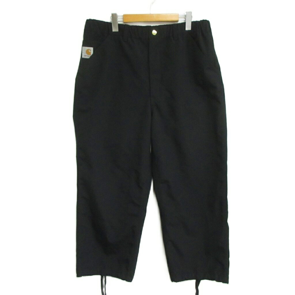 カーハート carhartt WIP × インビンシブル INVINCIBLE 極美品 REMOVED POCKET DOUBLE KNEE PANT ダブルニー ワークパンツ XL 黒 ブラック メンズ  260522