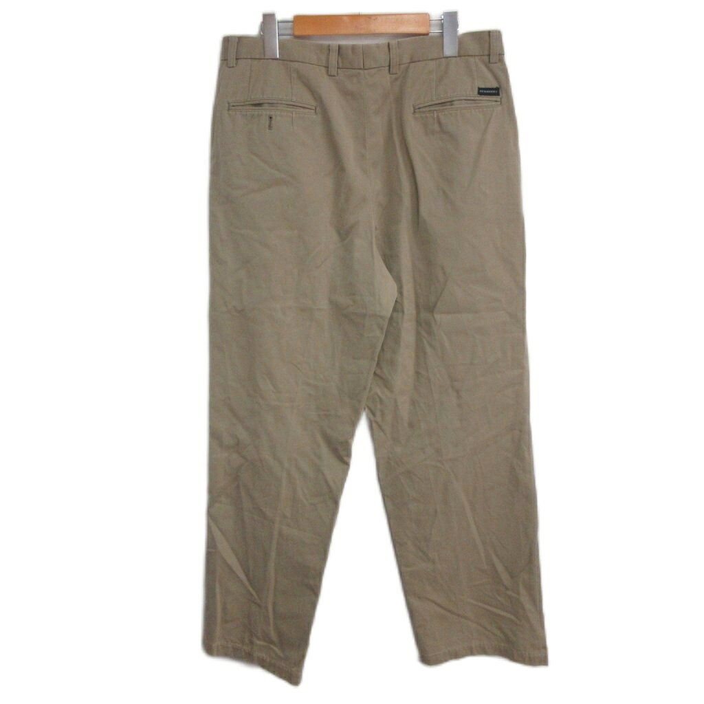 中古 バーバリー ロンドン BURBERRY LONDON チノパン パンツ ストレートシルエット ロゴ ジップフライ ベージュ vectorpremium-19376744 ブランド古着ベクトルプレミアム店 サンプル画像2
