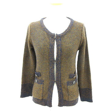 ジャーナルスタンダード JOURNAL STANDARD カーディガン ジャケット ニット ウール混 ノーカラー 茶 ブラウン 180109 レディース 【中古】【ベクトル 古着】 180109 ブランド古着ベクトルプレミアム店