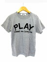 プレイコムデギャルソン PLAY COMME des GARCONS Tシャツ カットソー 半袖 プリント グレー M 170914 ブランド古着ベクトルプレミアム店