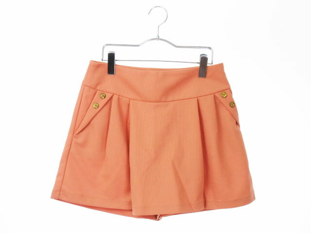 【中古】未使用品 オペークドットクリップ OPAQUE.CLIP パンツ ショート スカート キュロット 40 オレ..