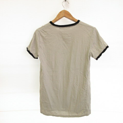 【中古】vanana gold label lag カットソー Tシャツ 半袖 プリント グレー L *E183 メンズ 【ベクトル 古着】 201014 ベクトルプレミアム店