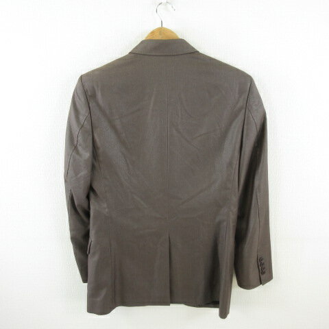 【中古】スコルピオーネビアンコ Scorpione Bianco スーツ セットアップ テーラードジャケット ロングパンツ 茶 50 *E677 メンズ 【ベクトル 古着】 221125