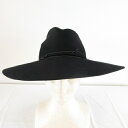 ジジバリスミリナリー GIGIBURRIS MILLINERY ハット 帽子 黒 *T595 レディース  221223