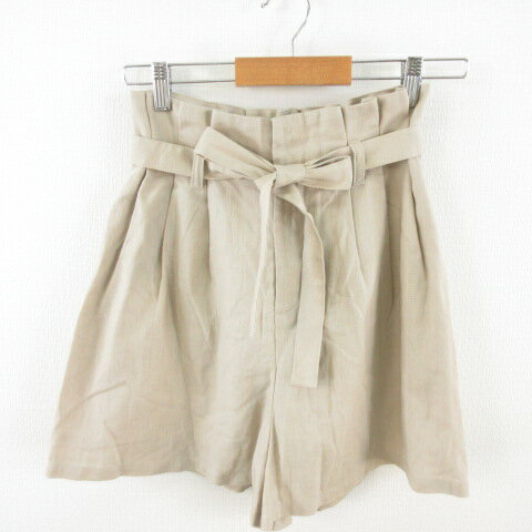 【中古】ヘザー Heather ショートパンツ キュロット リネン混 ベージュ F *E611 レディース 【ベクトル 古着】 230116 【中古】ヘザー Heather ショートパンツ キュロット リネン混 ベージュ F *E611 レディース 【ベクトル 古着】 230116