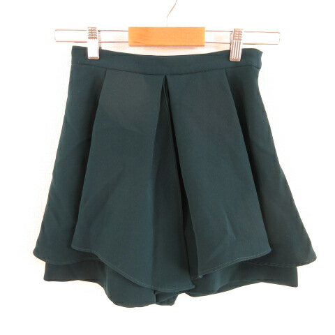 【中古】スウィングル Swingle キュロット ショートパンツ 緑 XS *T803 レディース 【ベクトル 古着】 230413