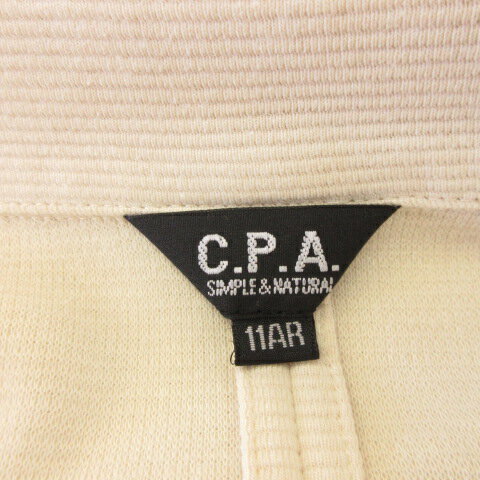 【中古】シーピーエー C.P.A テーラードジャケット 長袖 オフホワイト 白 11 *A155 レディース 【ベクトル 古着】 230516