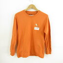 【中古】ジーユー GU モンスターハンター カットソー Tシャツ ロンT 長袖 プリント オレンジ M *T162 メンズ 【ベクトル 古着】 231030