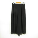 【中古】ポーラアミアン POLA amian ワイドパンツ レース 黒 11 *T268 レディース 【ベクトル 古着】 231107(4)